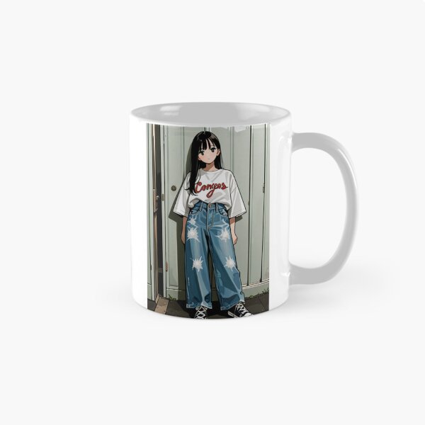 Item preview, Moda casual: mujer joven con atuendo relajado. designed and sold by AnimeShin.