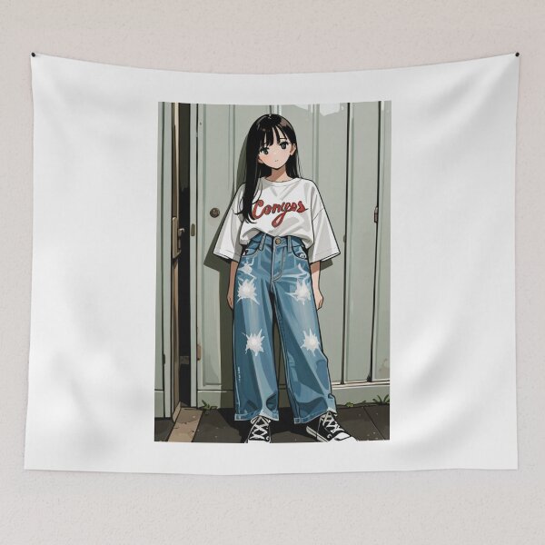 Item preview, Casual Fashion - Young woman in relaxed outfit designed and sold by AnimeShin.