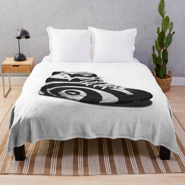 Item preview, Retro Shaq Basketball Sneaker Illustration – Minimalist Black & White Streetwear Art designed and sold by Jus3na.