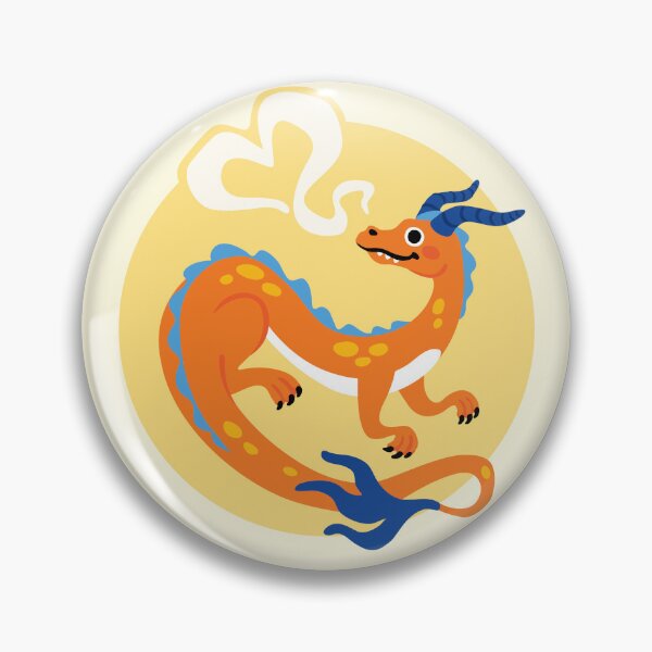 Item preview, AROACE DRAGON (orange and blue) Aro Ace Aromantic Asexual Queer Pride LGBTQ+ designed and sold by Victoria Barron.