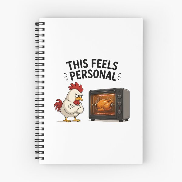 Item preview, This Feels Personal – Funny Chicken, Vengeful in Front of the Oven designed and sold by Unik Design.