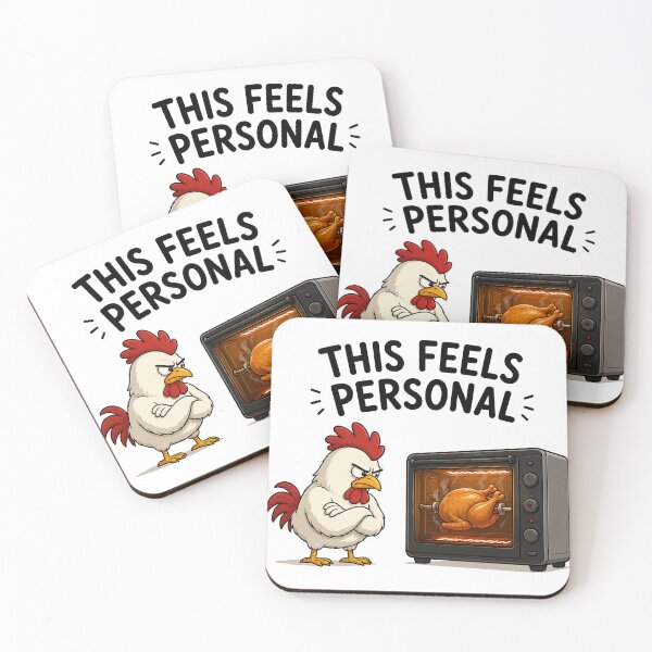 Item preview, This Feels Personal – Funny Chicken, Vengeful in Front of the Oven designed and sold by Unik Design.