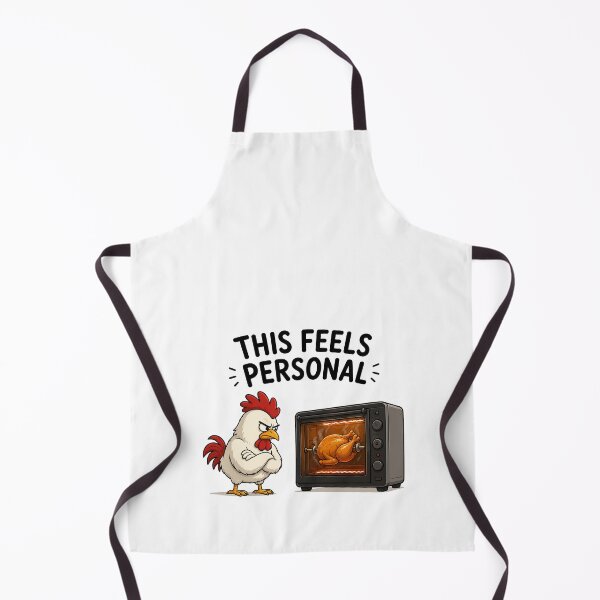 Item preview, This Feels Personal – Funny Chicken, Vengeful in Front of the Oven designed and sold by Unik Design.