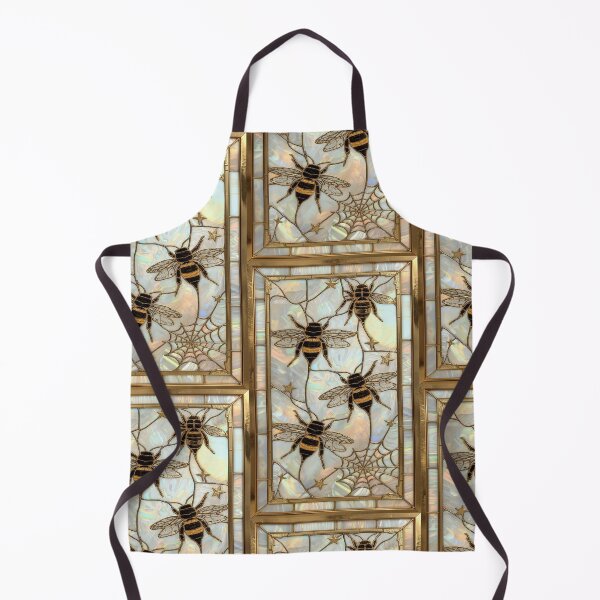 Item preview, Golden Bees in Mystic Stained Glass designed and sold by BriSher.