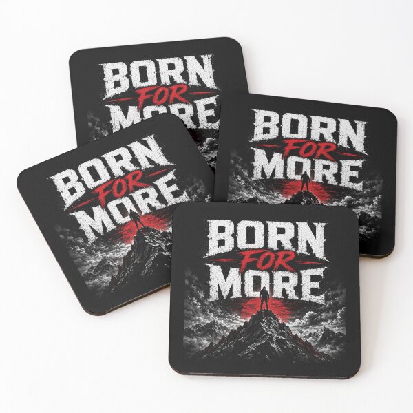 Item preview, Born For More Mountain Motivation Design designed and sold by Wild Horizon Studio.