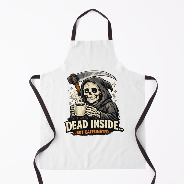 Item preview, Dead Inside But Caffeinated - Funny Grim Reaper Coffee Lover Design designed and sold by jahiggin.