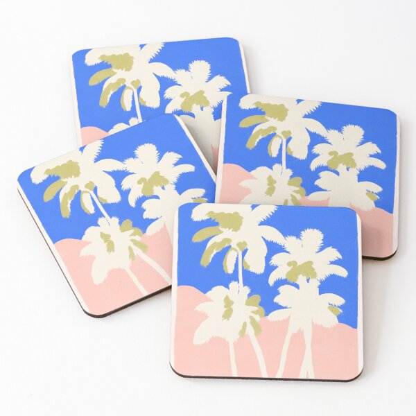 Item preview, Palm trees in pink sunlight designed and sold by Studio Remier.