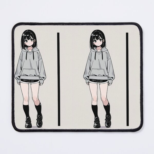 Item preview, Casual Wear - Relaxed woman in light gray outfit designed and sold by AnimeShin.