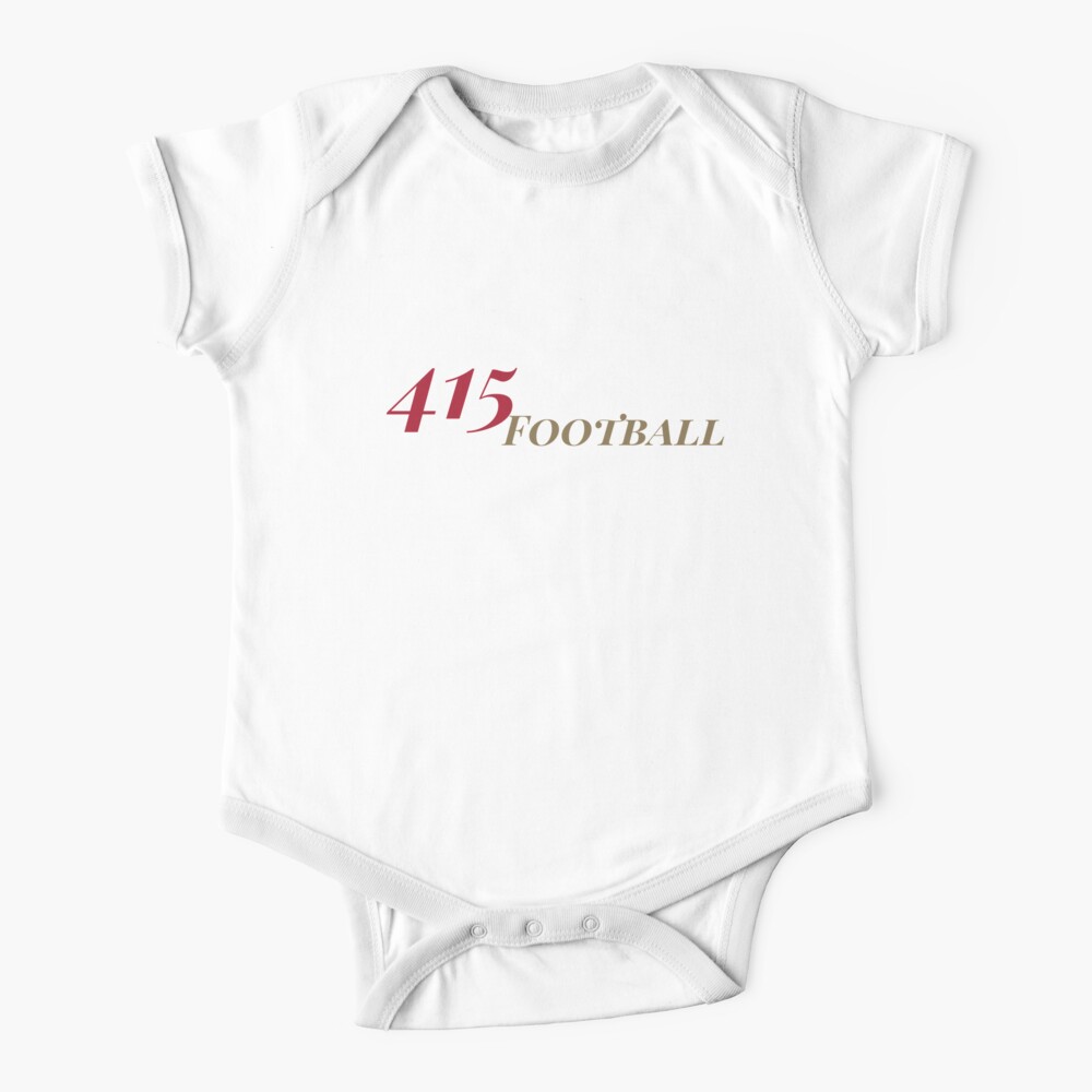 San Francisco Football Area Code 415 Gold Blooded Baby One Piece By Soapylaundry Redbubble