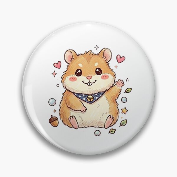 Item preview, cute golden hamster designed and sold by haebalagii.