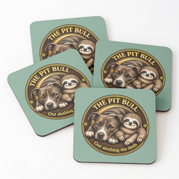 Item preview, Dogs and Sloths - The Pit Bull designed and sold by Sammy-and-Me.