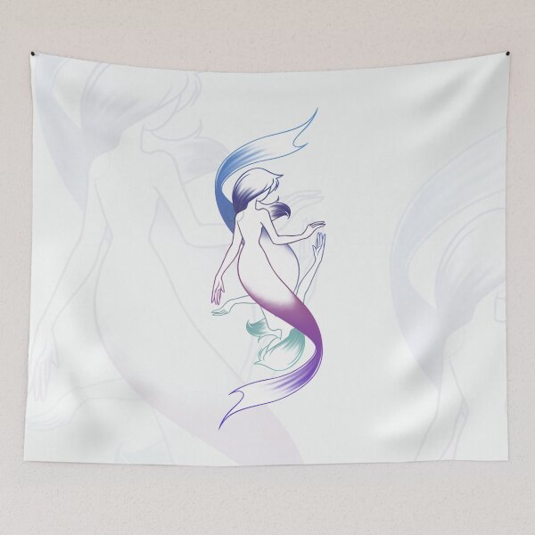 Item preview, Mermaids floating designed and sold by Juditangelo.