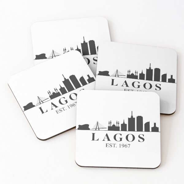 Item preview, Lagos Nigeria | City Skyline Silhouette designed and sold by MammothArt.