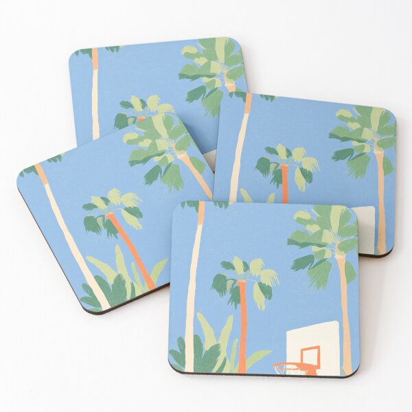 Item preview, Basketball court under palm trees designed and sold by Studio Remier.