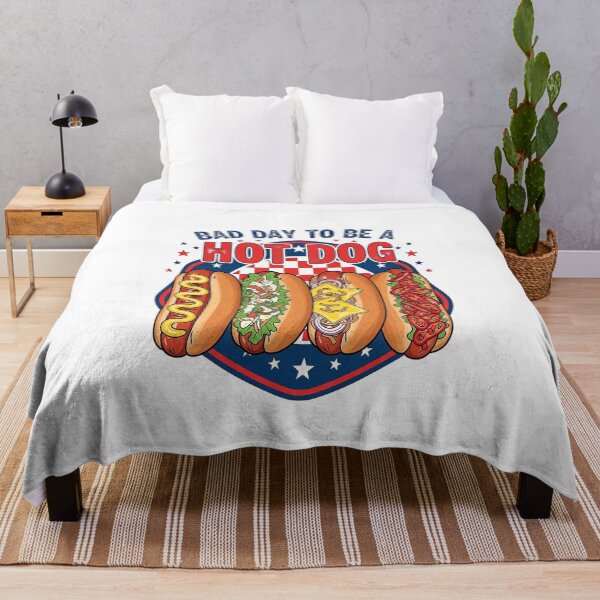 Item preview, Bad Day to Be a Hotdog Funny Retro Hotdog 4th of July Design  designed and sold by Thread&Fable.