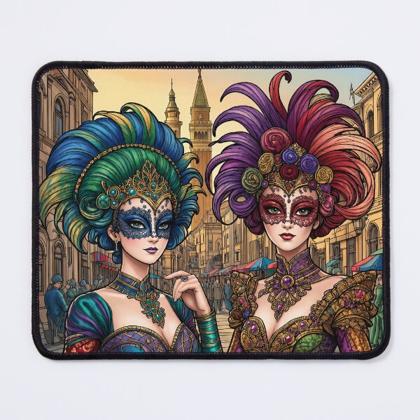 Item preview, Pretty Ladies in Elegant Attire Joining Carnival Festival designed and sold by Pim-Crystal.