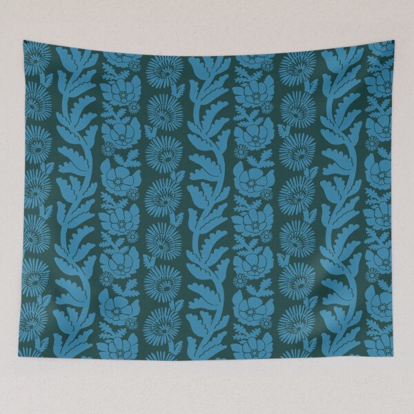 Item preview, Botanical Boho Columns - 153f3e designed and sold by knitetgantt.