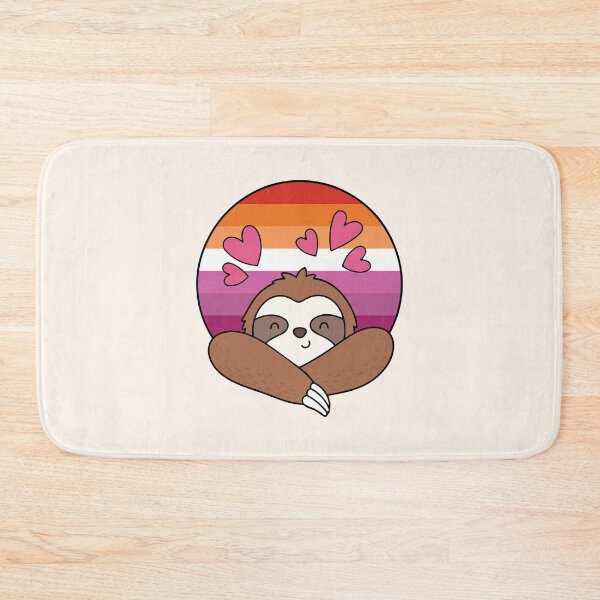 Item preview, LGBTQ Sloth – Cute Lesbian Pride Design designed and sold by Cannaxes Studio.