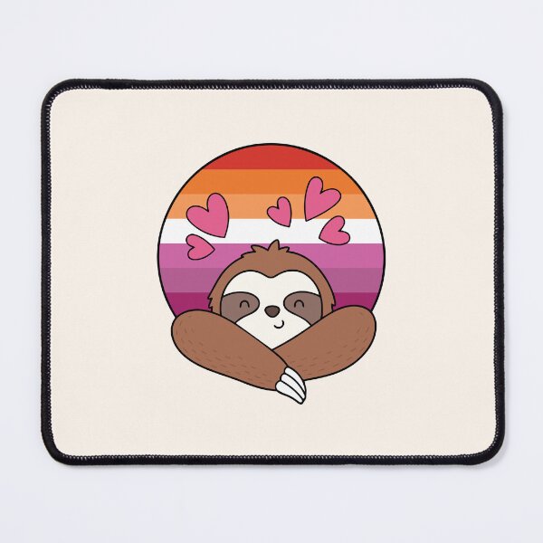 Item preview, LGBTQ Sloth – Cute Lesbian Pride Design designed and sold by Cannaxes Studio.