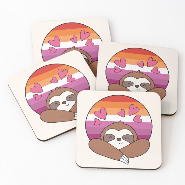 Item preview, LGBTQ Sloth – Cute Lesbian Pride Design designed and sold by Cannaxes Studio.