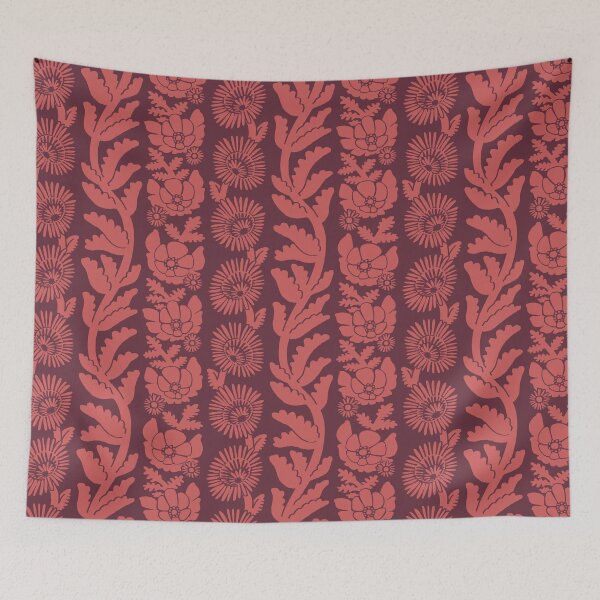 Item preview, Botanical Boho Columns - 642e3c designed and sold by knitetgantt.