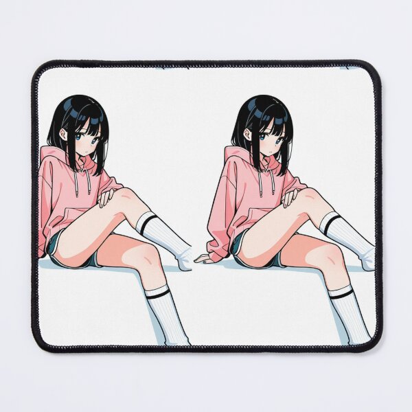 Item preview, Casual Wear - Relaxed woman in pastel outfit designed and sold by AnimeShin.