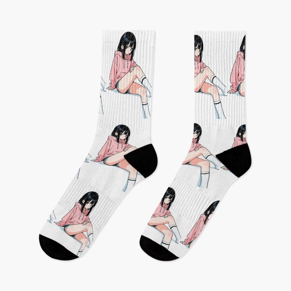 Item preview, Casual Wear - Relaxed woman in pastel outfit designed and sold by AnimeShin.