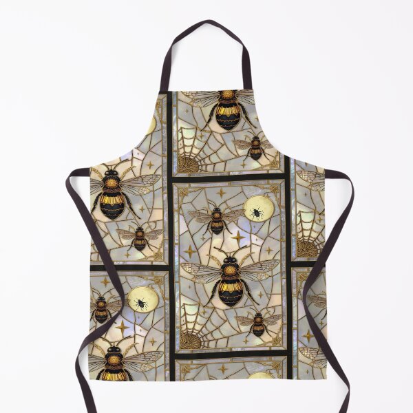 Item preview, Golden Bees in Mystic Stained Glass designed and sold by BriSher.