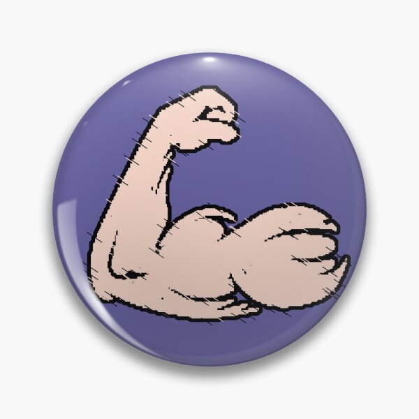 Item preview, Biceps Pixel Art Gym Motivation Fitness Glitch Retro Gift designed and sold by AstronautMerch.