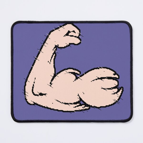 Item preview, Biceps Pixel Art Gym Motivation Fitness Glitch Retro Gift designed and sold by AstronautMerch.