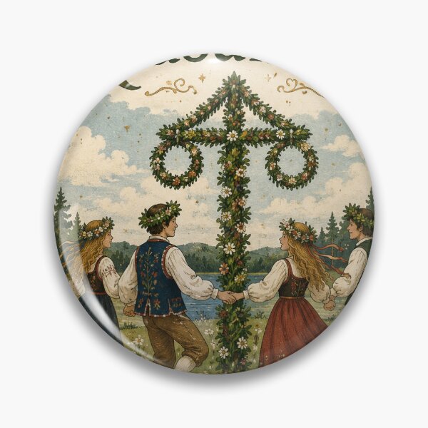 Item preview, Happy Midsummer Greeting Banner designed and sold by AIfolklore.