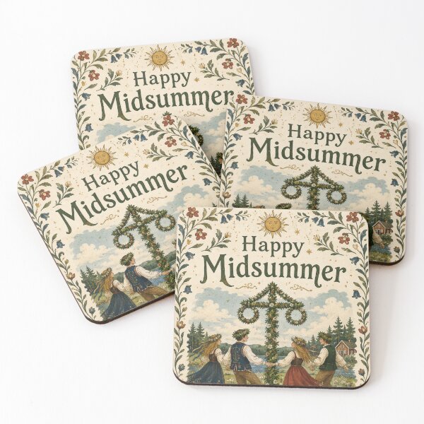 Item preview, Happy Midsummer Greeting Banner designed and sold by AIfolklore.