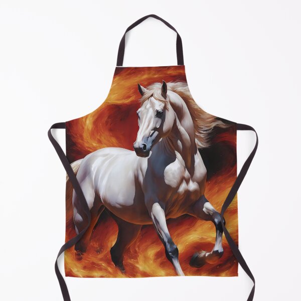Item preview, Majestic White Horse Surrounded by Flames. designed and sold by MissYouONLY.