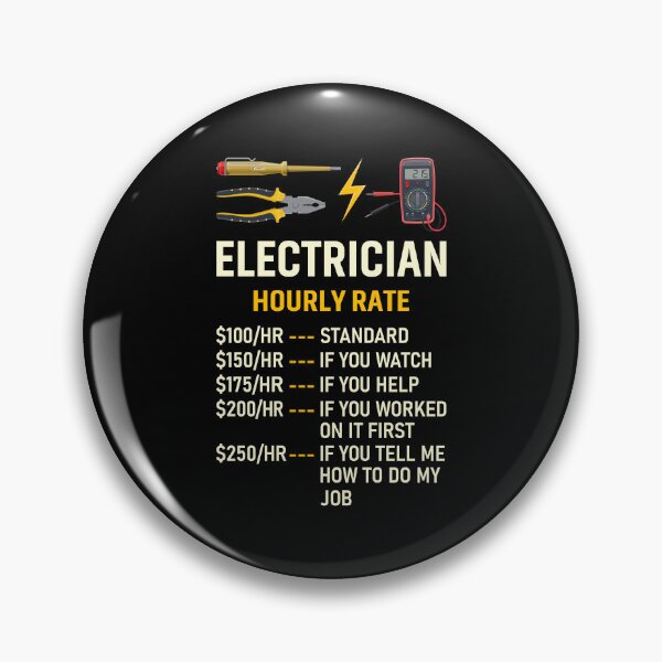Item preview, Electrician Hourly Rate designed and sold by mybegoniatee.
