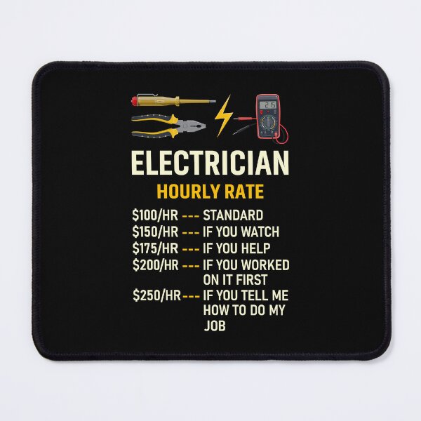 Item preview, Electrician Hourly Rate designed and sold by mybegoniatee.
