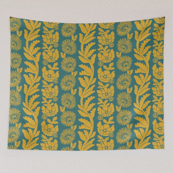 Item preview, Botanical Boho Columns - 316e6f designed and sold by knitetgantt.