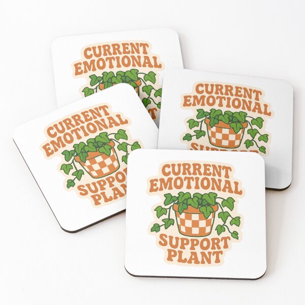 Item preview, Groovy Emotional Support Plant Retro Aesthetic - Funny Plant Mom Gift Art designed and sold by Pixel And Palette Designs.