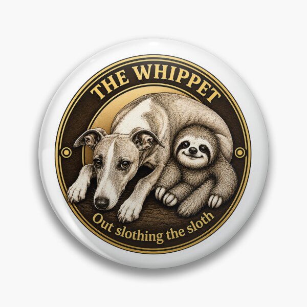 Item preview, Dogs and Sloths - The Whippet designed and sold by Sammy-and-Me.