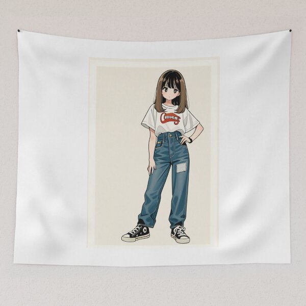Item preview, Casual Wear - Woman in streetwear relaxed outfit Coorage designed and sold by AnimeShin.