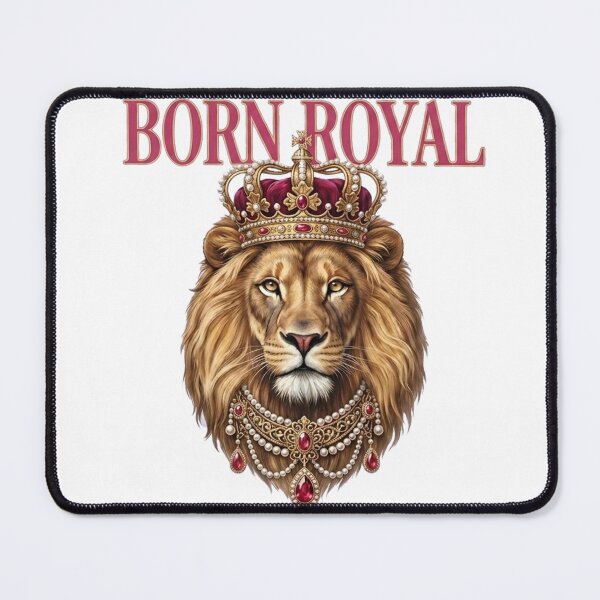 Item preview, Born Royal Crowned Lion – Luxury Royal Animal Graphic designed and sold by TheDigitalArtisianHub.