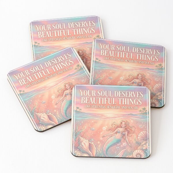 Item preview, Your Soul Deserves Beautiful Things – Ocean Therapy Poster Design designed and sold by Sea Gem.