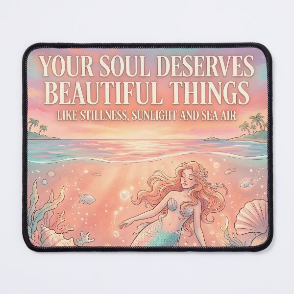 Item preview, Your Soul Deserves Beautiful Things – Ocean Therapy Poster Design designed and sold by Sea Gem.
