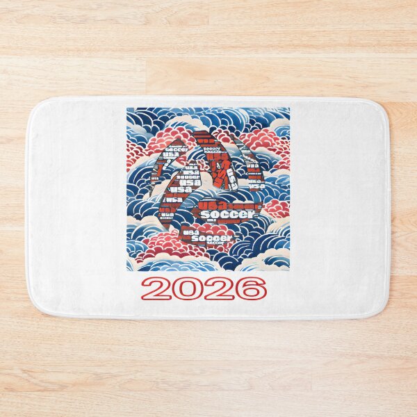 Item preview, Lettered soccer ball 2026 embedded in USA national colors designed and sold by ParadoxParadox.