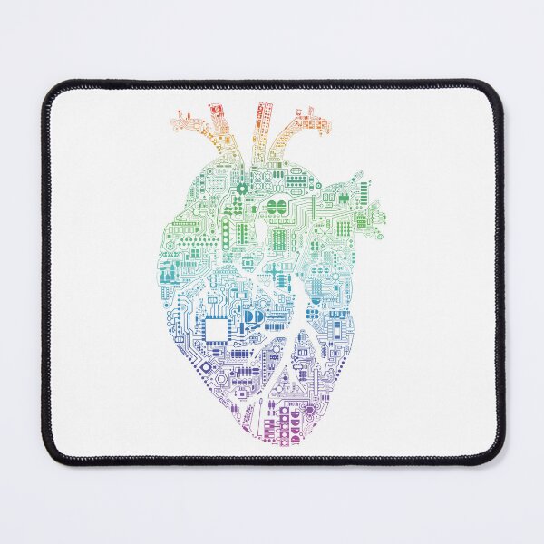 Item preview, Techno Heart: Rainbow Fade designed and sold by LyonDesignSweden.