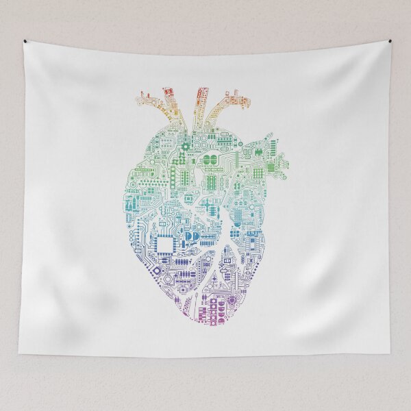 Item preview, Techno Heart: Rainbow Fade designed and sold by LyonDesignSweden.