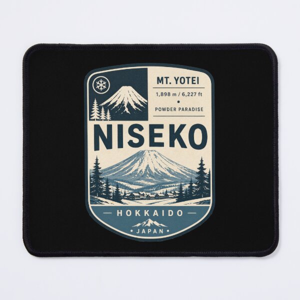 Item preview, Niseko Powder Paradise Badge | Mount Yotei Winter Resort Emblem designed and sold by CosmicAnomaly.
