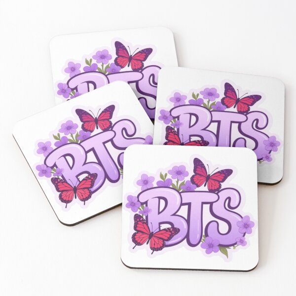 Item preview, BTS Floral Butterfly Design | Purple K-Pop Fan Art | Cute BTS Aesthetic Sticker | Army Gift  designed and sold by Feminine Energy Studio .