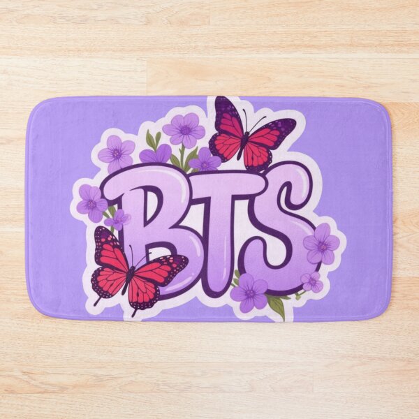 Item preview, BTS Floral Butterfly Design | Purple K-Pop Fan Art | Cute BTS Aesthetic Sticker | Army Gift  designed and sold by Feminine Energy Studio .