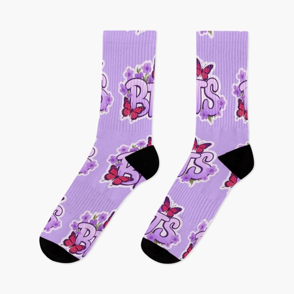Item preview, BTS Floral Butterfly Design | Purple K-Pop Fan Art | Cute BTS Aesthetic Sticker | Army Gift  designed and sold by Feminine Energy Studio .
