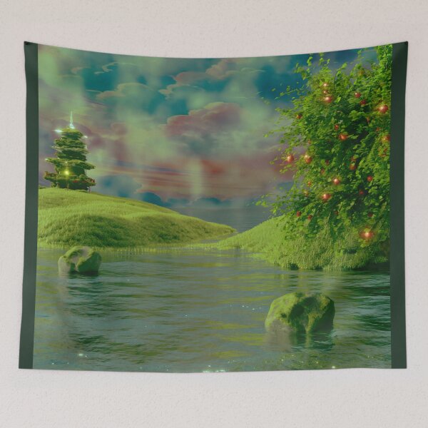 Item preview, Series The Glow of the Pagoda. Part 1 A Summer Morning from Childhood designed and sold by MaxDreamsArt.